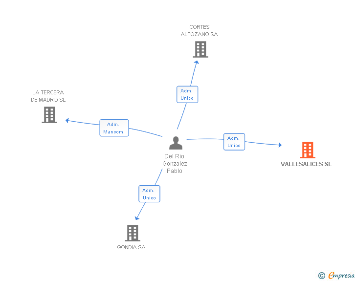 Vinculaciones societarias de VALLESALICES SL