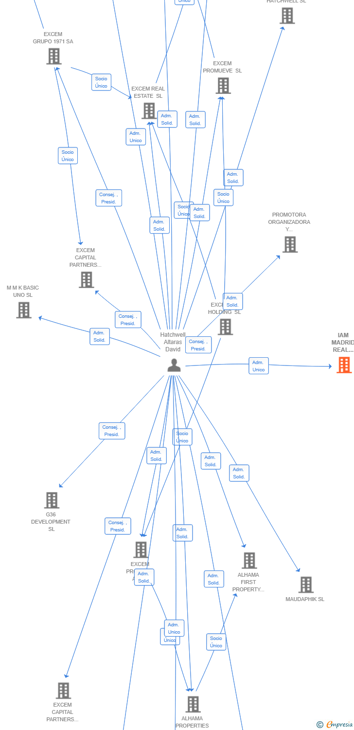 Vinculaciones societarias de IAM MADRID REAL ESTATE SL