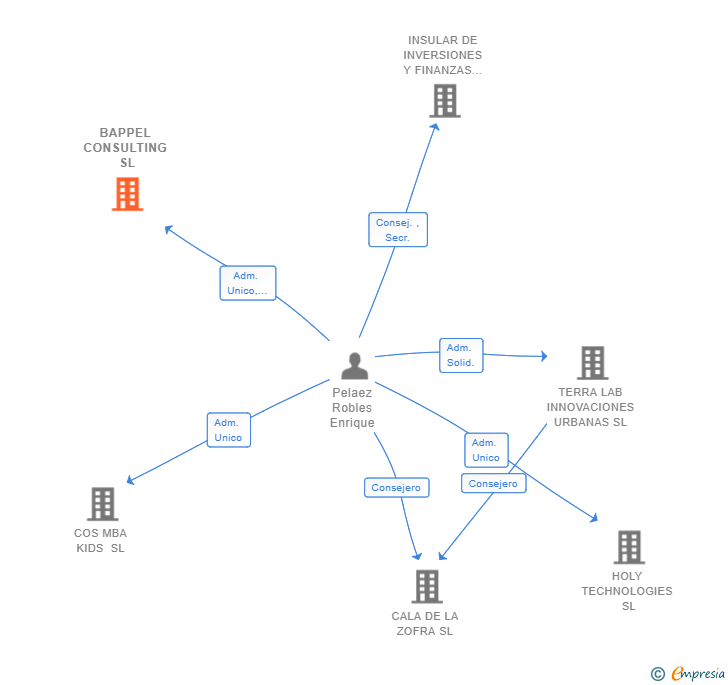 Vinculaciones societarias de BAPPEL CONSULTING SL
