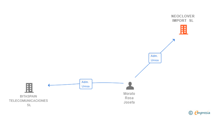 Vinculaciones societarias de NEOCLOVER IMPORT SL