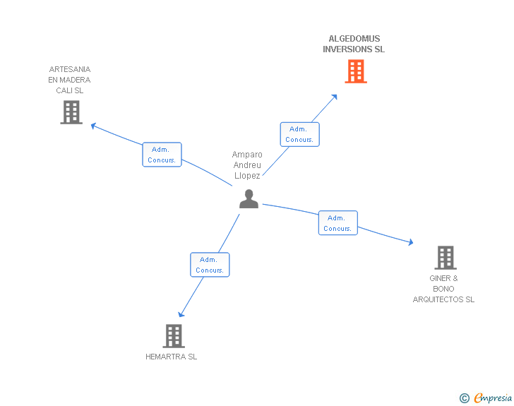Vinculaciones societarias de ALGEDOMUS INVERSIONS SL