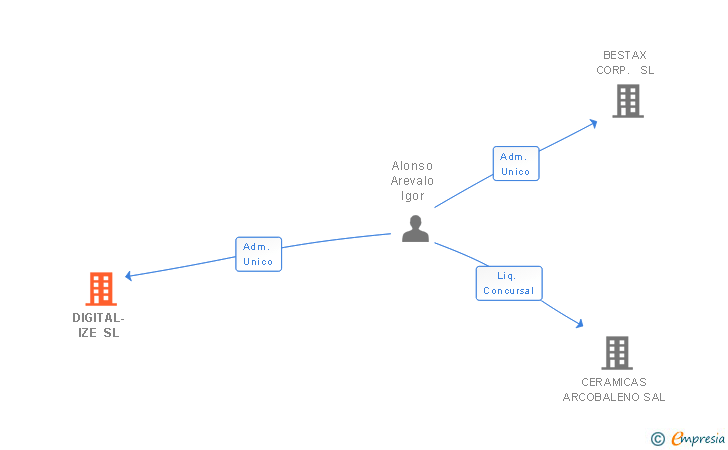 Vinculaciones societarias de DIGITAL-IZE SL