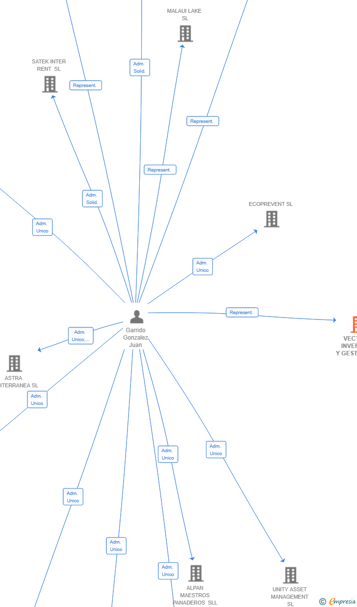 Vinculaciones societarias de VECTOR3 INVERSION Y GESTION SL