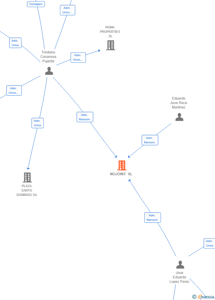 Vinculaciones societarias de NOJOINT SL