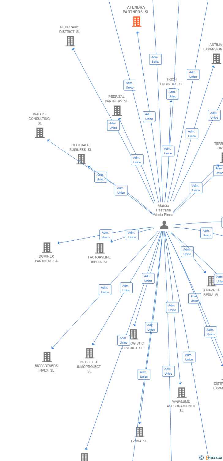 Vinculaciones societarias de AFENDRA PARTNERS SL