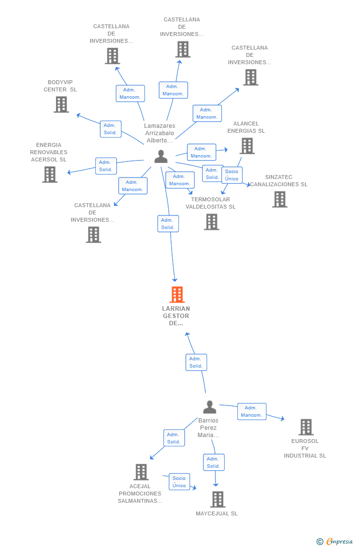 Vinculaciones societarias de LARRIAN GESTOR DE INVERSIONES SL