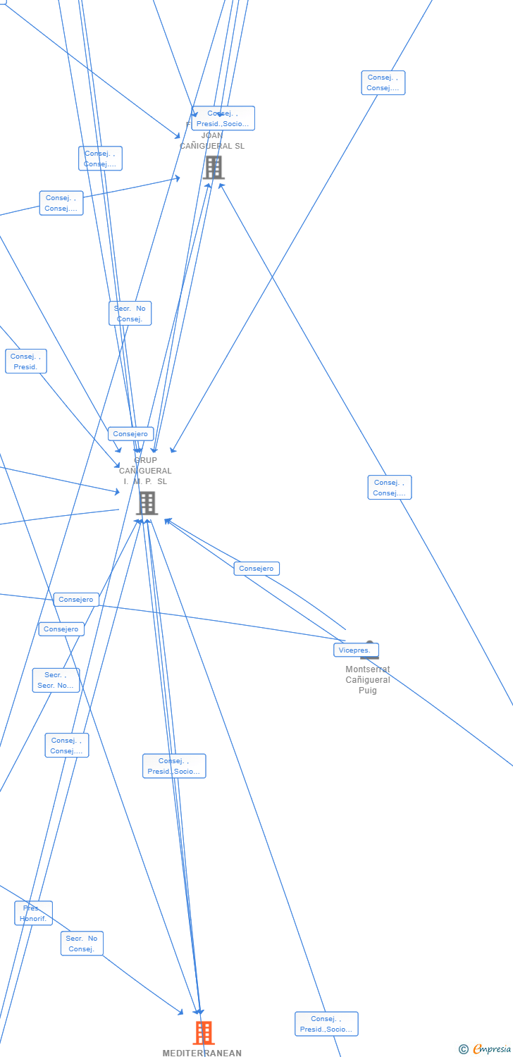 Vinculaciones societarias de MEDITERRANEAN VEGAN FOODS SL