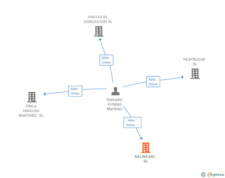 Vinculaciones societarias de SALNASAL SL