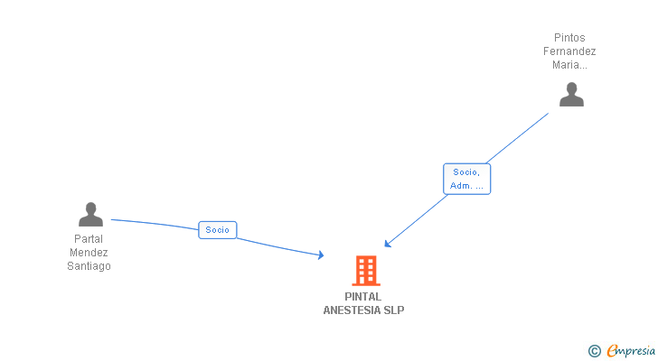 Vinculaciones societarias de PINTAL ANESTESIA SLP
