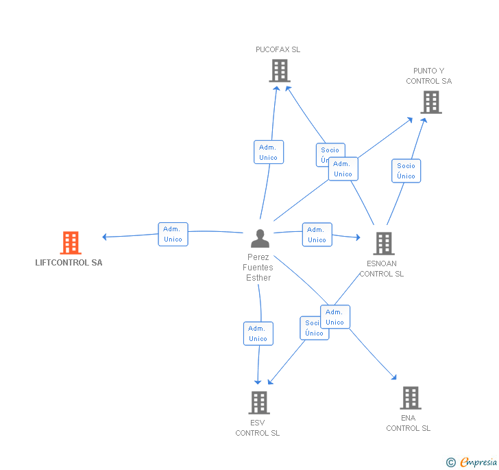 Vinculaciones societarias de LIFTCONTROL SA