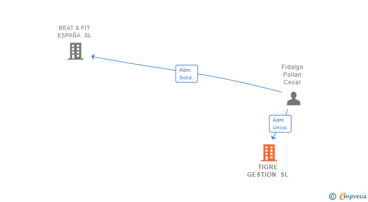 Vinculaciones societarias de TIGRE GESTION SL