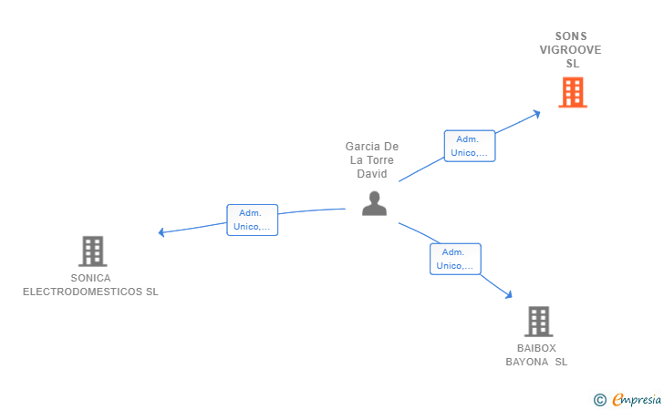 Vinculaciones societarias de SONS VIGROOVE SL