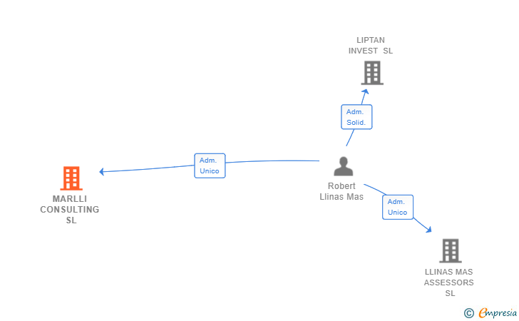Vinculaciones societarias de MARLLI CONSULTING SL