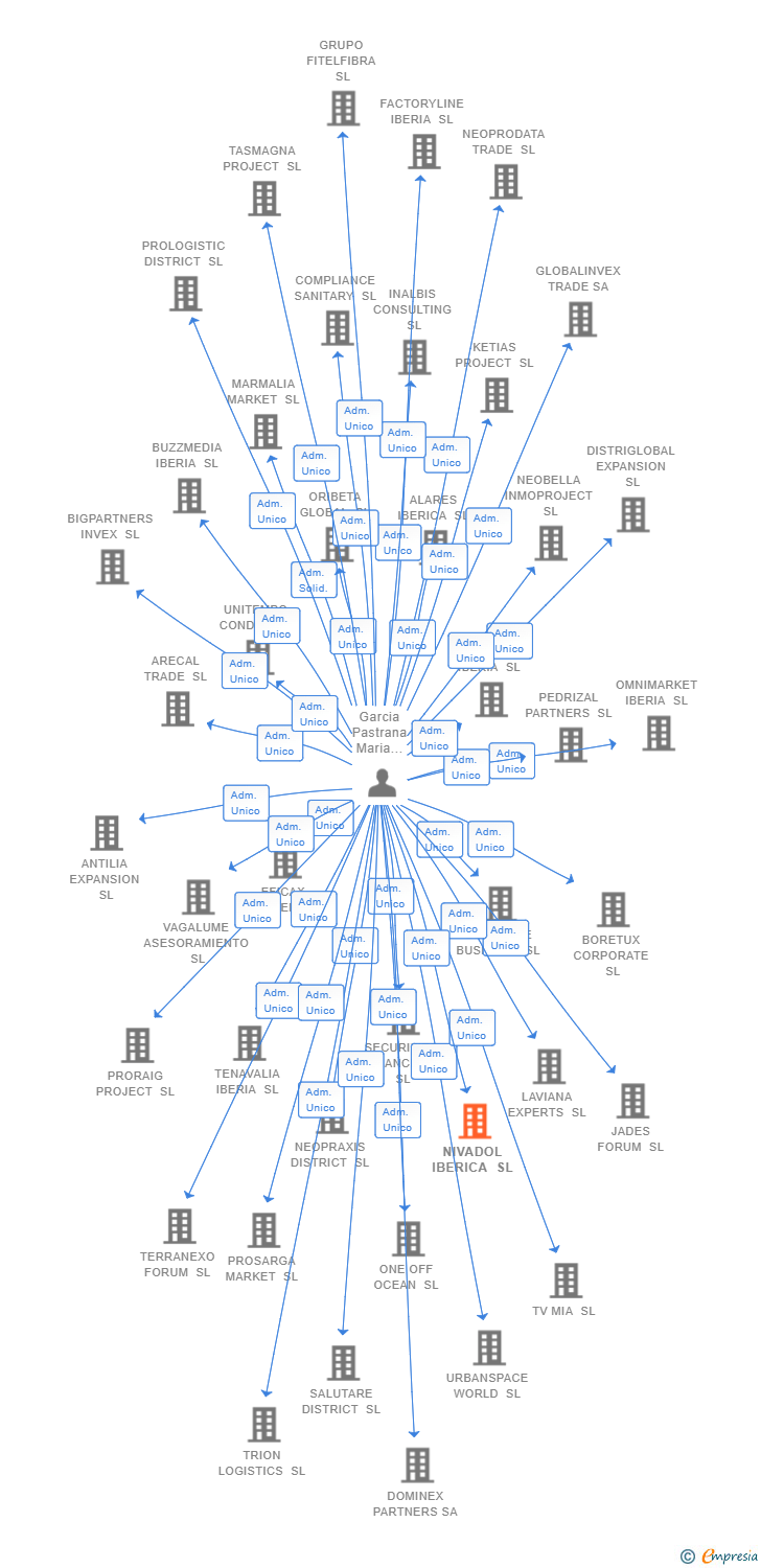 Vinculaciones societarias de NIVADOL IBERICA SL