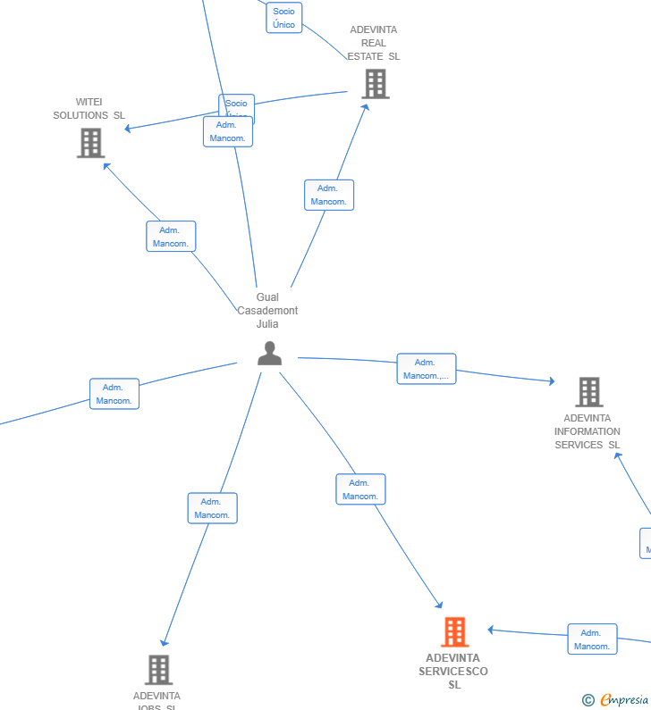 Vinculaciones societarias de ADEVINTA SERVICESCO SL