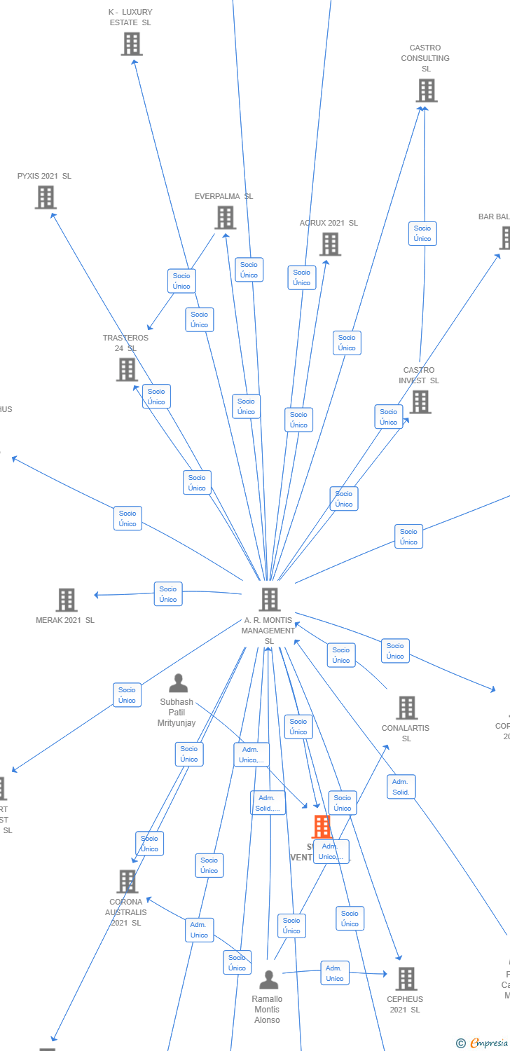 Vinculaciones societarias de SWELL VENTURES SL