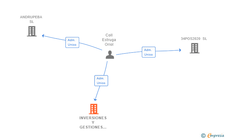 Vinculaciones societarias de INVERSIONES Y GESTIONES PROMISING 2010 SL