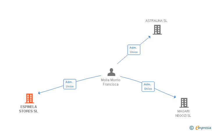 Vinculaciones societarias de ESPINELA STORES SL