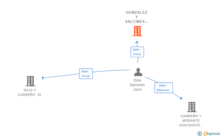 Vinculaciones societarias de GONZALEZ Y SALCINES ASOCIADOS SL
