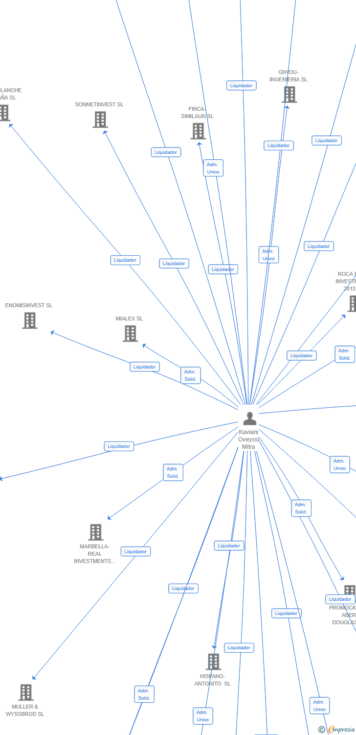 Vinculaciones societarias de ESPAÑA CFL HOLDINGS 2025 SL