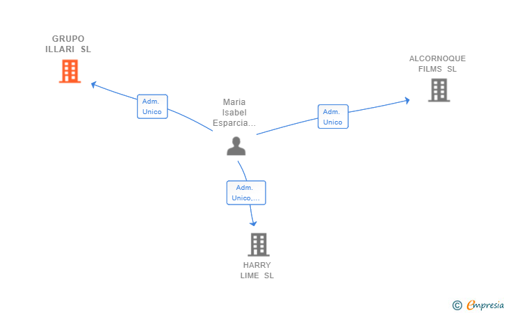Vinculaciones societarias de GRUPO ILLARI SL
