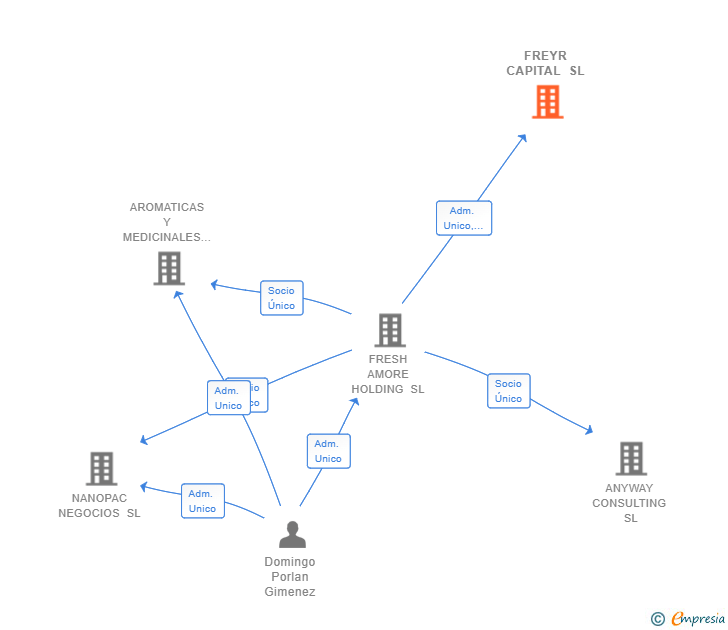 Vinculaciones societarias de FREYR CAPITAL SL