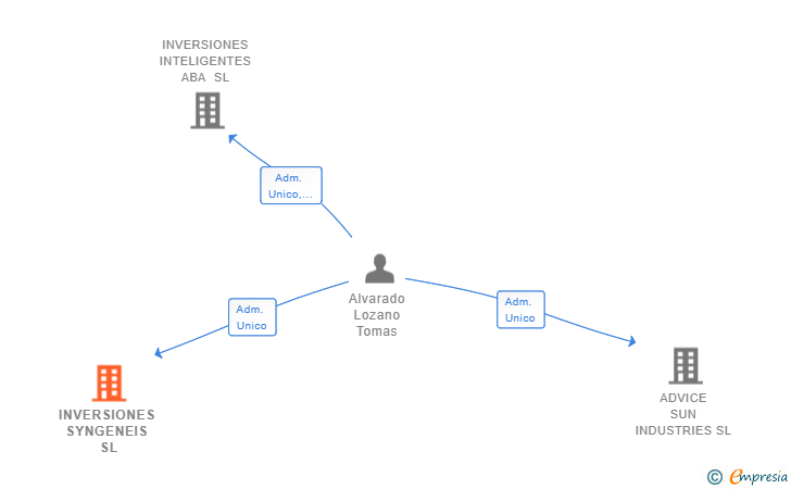 Vinculaciones societarias de INVERSIONES SYNGENEIS SL