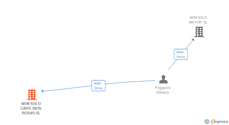 Vinculaciones societarias de NON SOLO CAFFE RIOS ROSAS SL