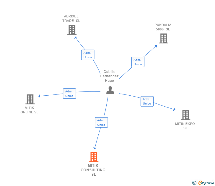 Vinculaciones societarias de MITIK CONSULTING SL