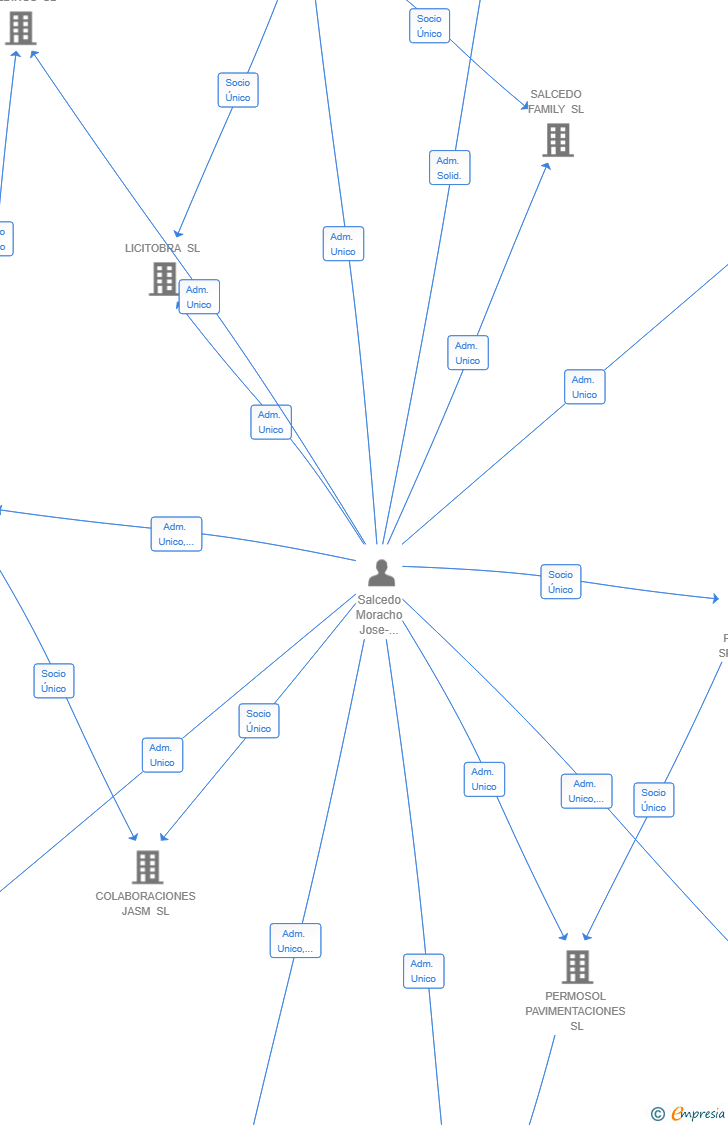 Vinculaciones societarias de PAVIPOR INVERSIONES SL