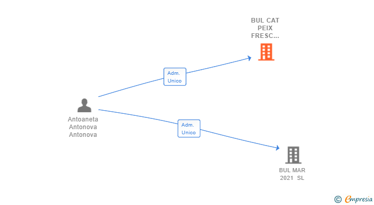 Vinculaciones societarias de BUL CAT PEIX FRESC 2023 SL