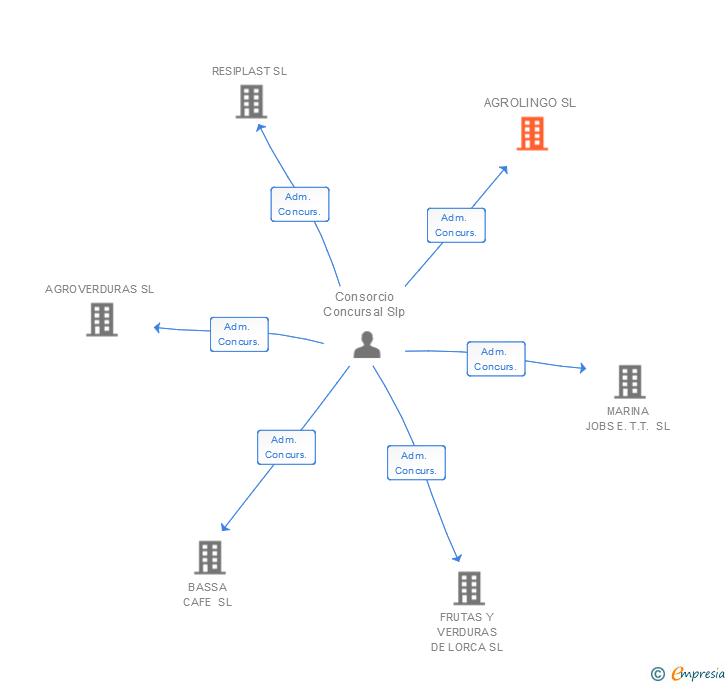 Vinculaciones societarias de AGROLINGO SL