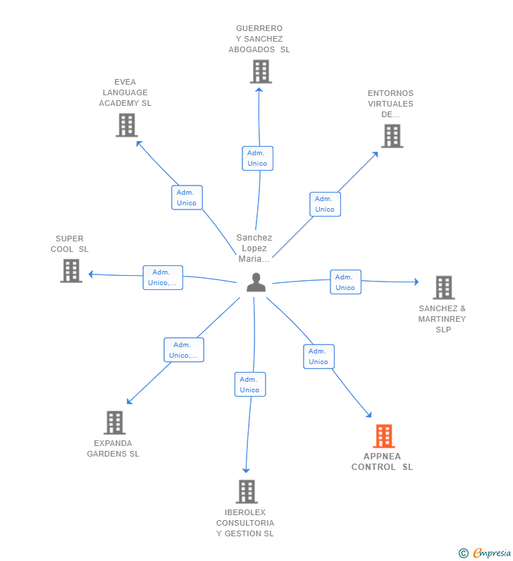 Vinculaciones societarias de APPNEA CONTROL SL