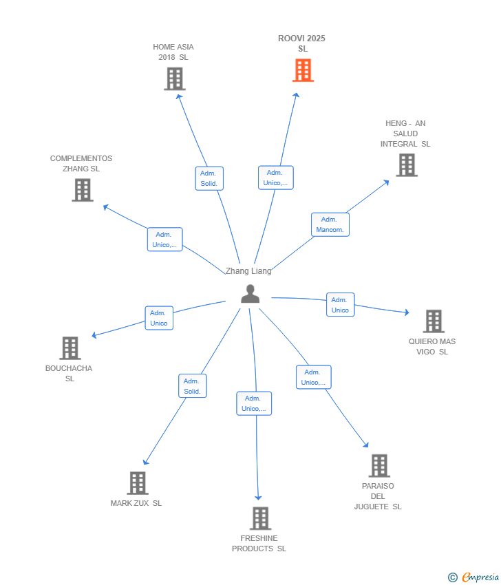 Vinculaciones societarias de ROOVI 2025 SL