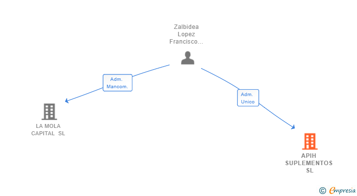 Vinculaciones societarias de APIH SUPLEMENTOS SL