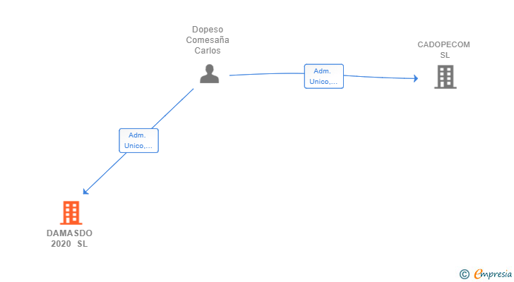 Vinculaciones societarias de DAMASDO 2020 SL