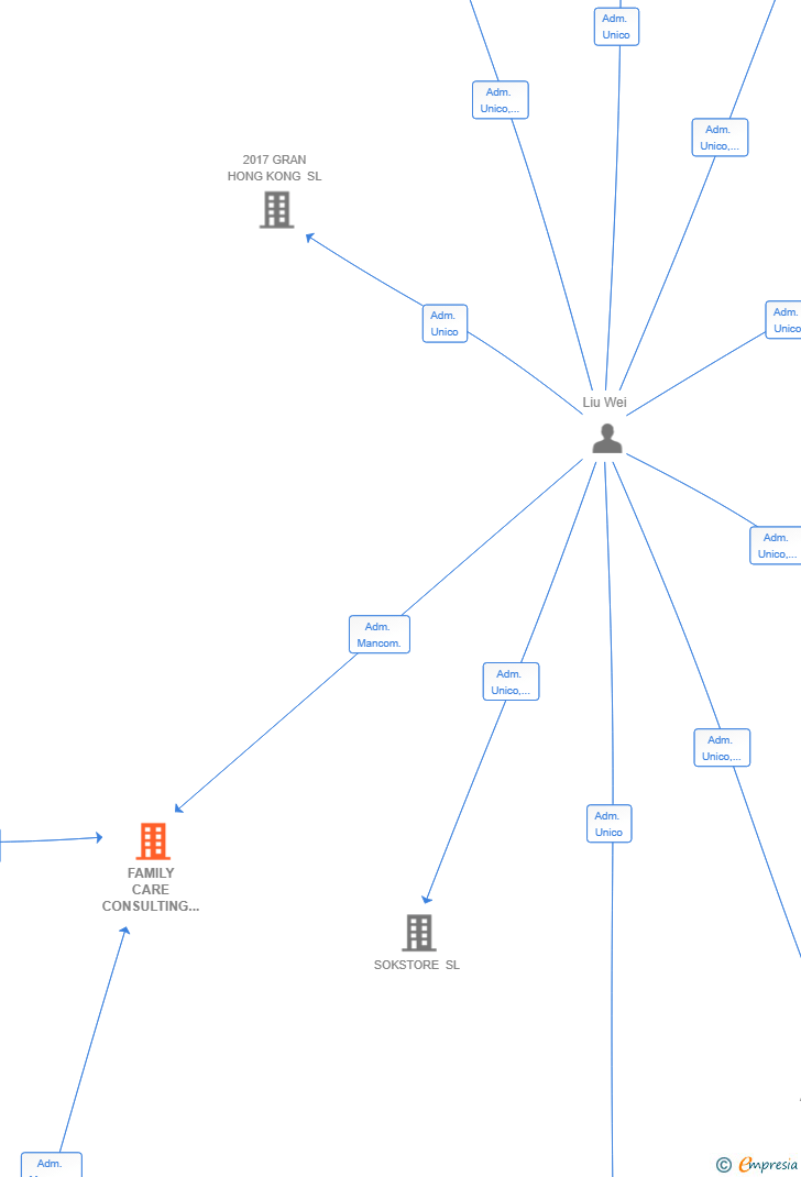 Vinculaciones societarias de FAMILY CARE CONSULTING SL
