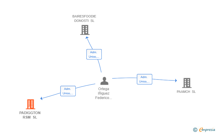 Vinculaciones societarias de PADIGGTON RSM SL