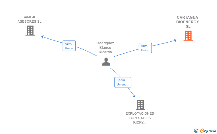 Vinculaciones societarias de CARTAGUA BIOENERGY SL
