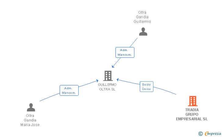 Vinculaciones societarias de TRADIA GRUPO EMPRESARIAL SL