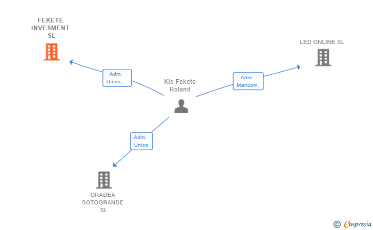 Vinculaciones societarias de FEKETE INVESMENT SL