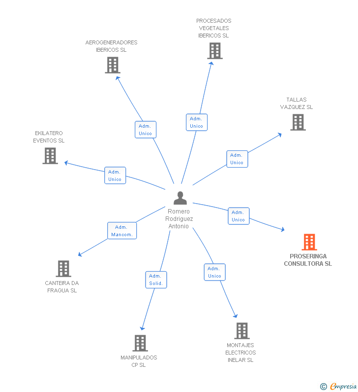 Vinculaciones societarias de PROSERINGA CONSULTORA SL