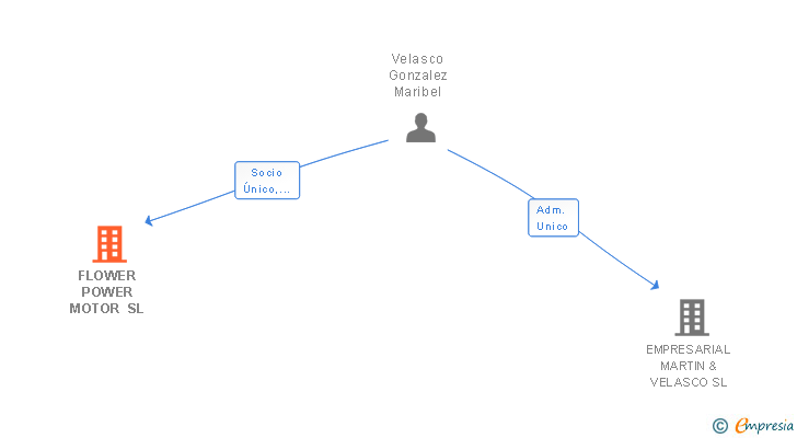 Vinculaciones societarias de FLOWER POWER MOTOR SL