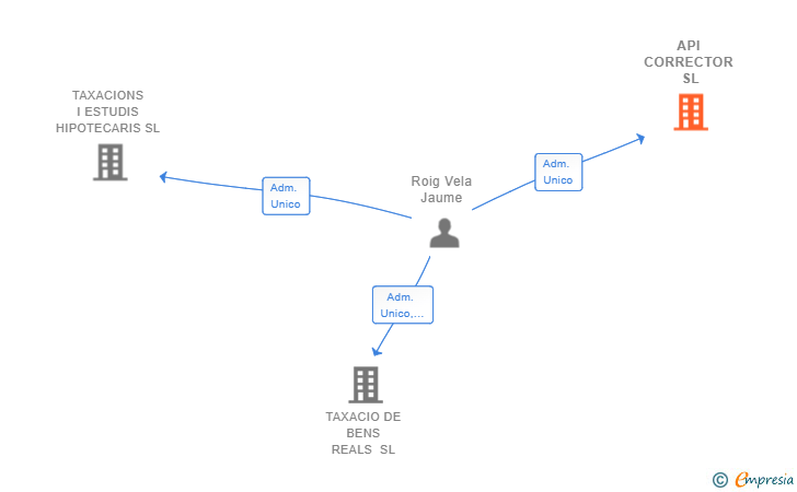 Vinculaciones societarias de API CORRECTOR SL