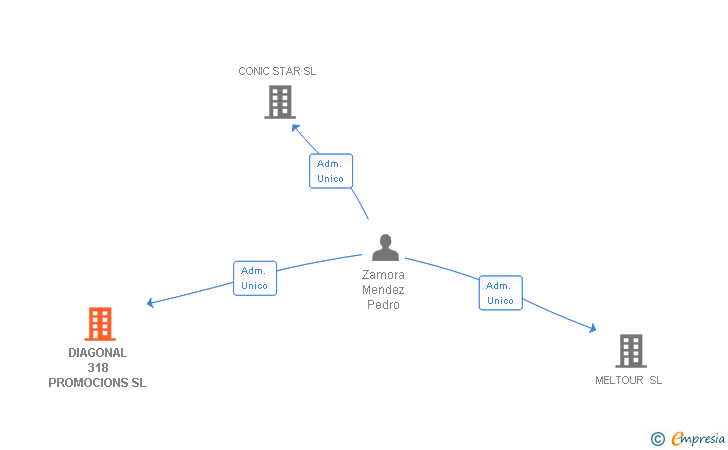 Vinculaciones societarias de DIAGONAL 318 PROMOCIONS SL