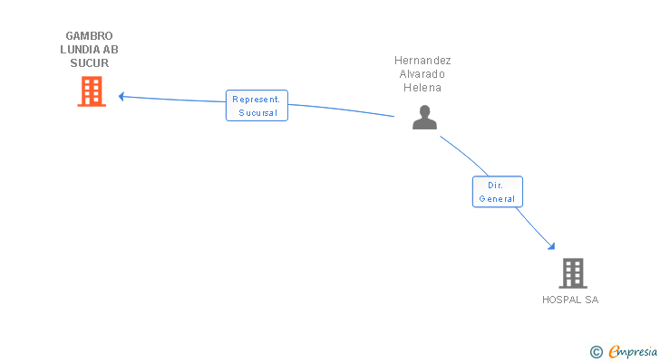 Vinculaciones societarias de GAMBRO LUNDIA AB SUCUR