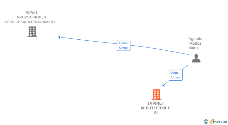 Vinculaciones societarias de TAPINET MULTISERVICE SL