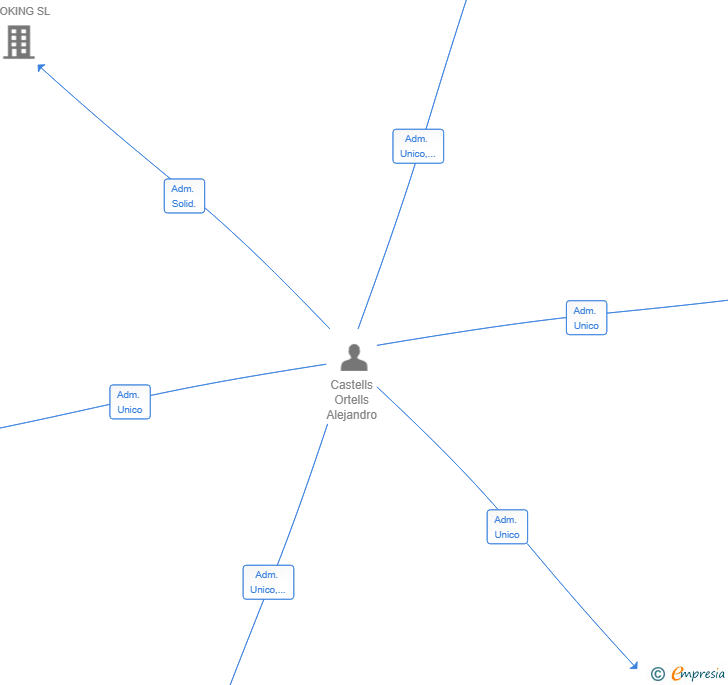 Vinculaciones societarias de PROYECTOS Y GESTION 360 SL