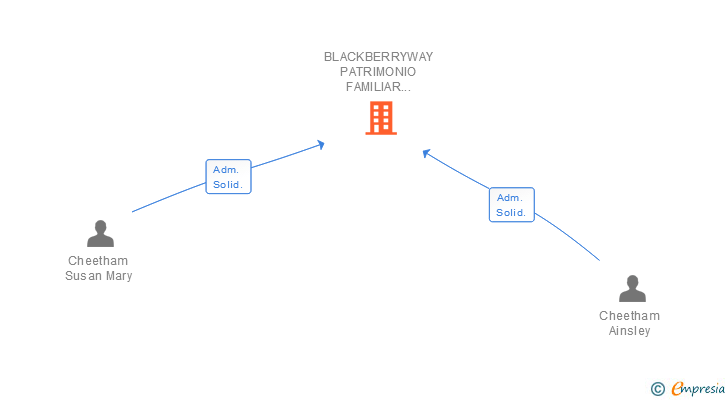 Vinculaciones societarias de BLACKBERRYWAY PATRIMONIO FAMILIAR ESPAÑA SL