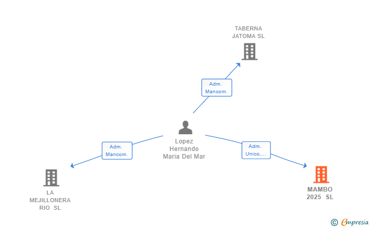 Vinculaciones societarias de MAMBO 2025 SL